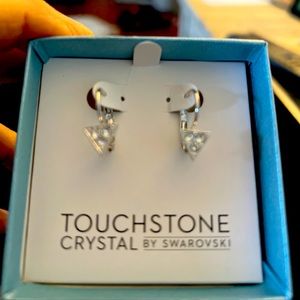 Touchstone Crystal Triangle Earrings
